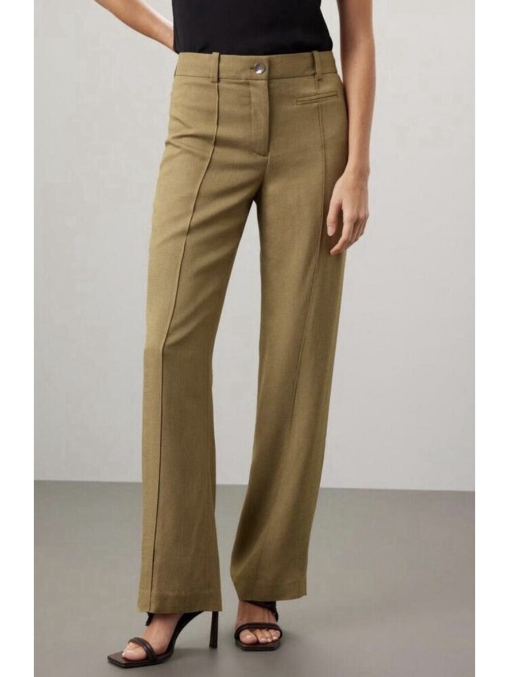 Club Monaco Flawless Trousers Women’s Size 8 Fennel/Juane NWT $198